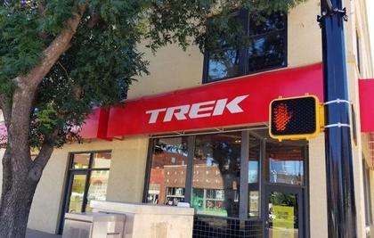 Retail business awning and shade installation
